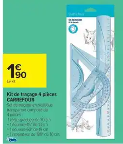 Carrefour Market Kit de traçage 4 pièces CARREFOUR offre