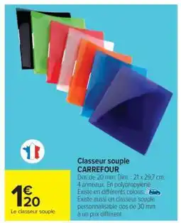 Carrefour Market Classeur souple CARREFOUR offre