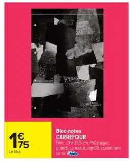 Carrefour Market Bloc-notes CARREFOUR offre