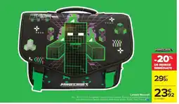 Carrefour Market Cartable Minecraft offre