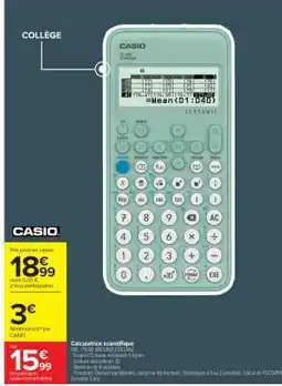 Carrefour Market Calculatrice scientifique offre
