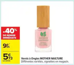 Carrefour Vernis à Ongles MOTHER NAILTURE offre