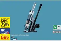 Carrefour Aspirateur à main convertible offre