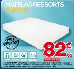 BUT Ww - matelas 140x190 cm chique offre