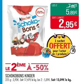 Match SCHOKOBONS KINDER offre