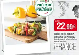 Match Supermarché Match Brochette de saumon, cabillaud et poivrons offre
