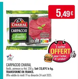 Match Charal Carpaccio offre