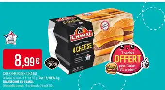 Match CHARAL Cheeseburger offre