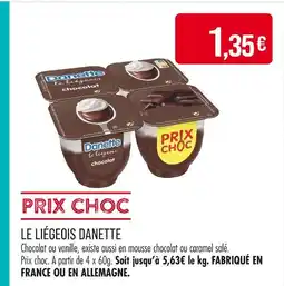Match DANETTE Le liégeois offre