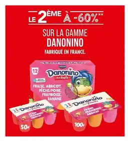 Match DANONINO LE 2ÈME À -60% SUR LA GAMME DANONINO offre