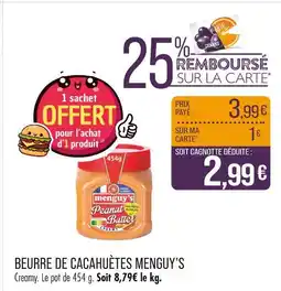 Match Menguy's Beurre de cacahuètes offre