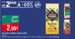 Match JACQUES VABRE Café moulu origines Bahia Brésil offre