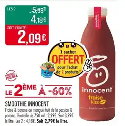 Match Innocent Smoothie offre