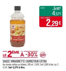 Match CARREFOUR EXTRA Sauce vinaigrette offre