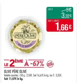 Match Père Olive Olive offre