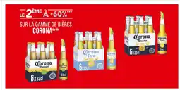 Match Corona Le 2ème à -60% sur la gamme de bières Corona offre
