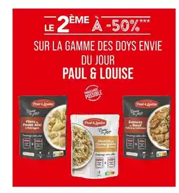 Match Paul & Louise Le 2ème à -50% sur la gamme des doys envie du jour Paul & Louise offre