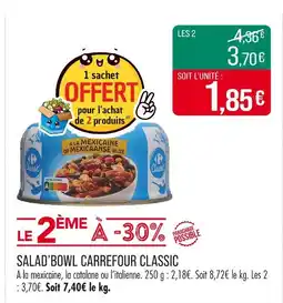 Match CARREFOUR CLASSIC Salad’Bowl offre