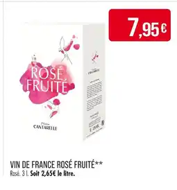 Match DOMAINE DE CANTARELLE Vin de france rosé fruité offre
