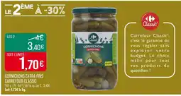 Match Carrefour Classic Cornichons extra fins offre
