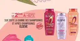 Match ELSÈVE Le 2ème à -67% sur toute la gamme des shampooings et après-shampooings offre