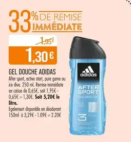 Match Adidas Gel douche offre