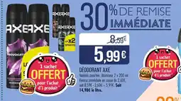 Match AXE DÉODORANT offre