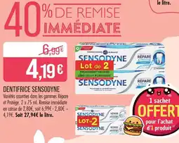 Match SENSODYNE Dentifrice offre