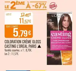 Match CASTING L’OREAL PARIS ▲ Coloration crème gloss offre