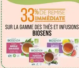 Match BIOSENS -33% de remise immédiate sur la gamme des thés et infusions Biosens offre
