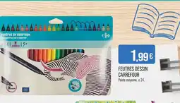 Match Carrefour Feutres dessin offre