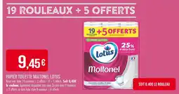 Match LOTUS Papier toilette Moltonel offre