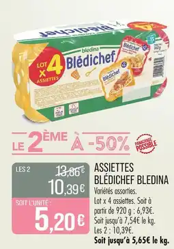 Match Blédina Assiettes blédichef offre