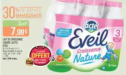 Match LACTEL EVEIL LAIT DE CROISSANCE LIQUIDE offre