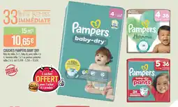 Match Pampers Couches Baby Dry offre