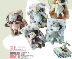 Match Ensemble plaid + peluche offre