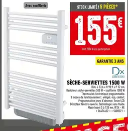 Batkor DR DREXON Sèche-serviettes 1500 W offre