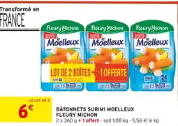 Intermarché Fleury Michon Bâtonnets Surimi Moelleux offre
