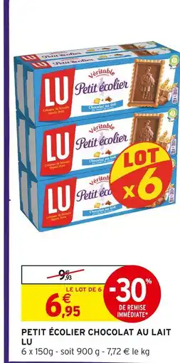 Intermarché LU Petit écolier chocolat au lait offre