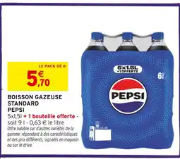 Intermarché PEPSI Boisson gazeuse standard offre