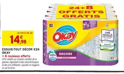 Intermarché Okay Essuie-tout décor x24 offre