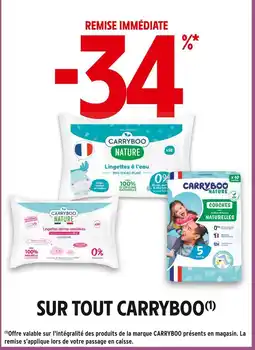 Intermarché Carryboo -34% de remise immédiate sur tout Carryboo offre