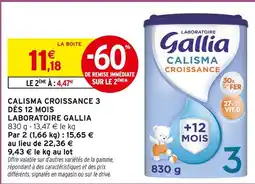Intermarché Gallia Calisma Croissance 3 offre
