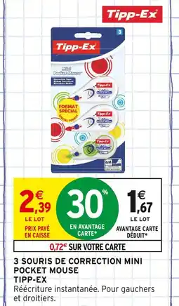 Intermarché TIPP-EX Mini Pocket Mouse offre