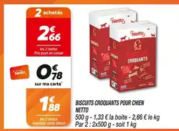 Netto Netto Biscuits croquants pour chien offre