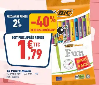 Bureau Vallée BIC 10 porte-mines offre