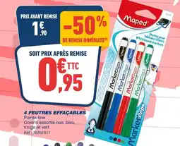 Bureau Vallée MAPED Feutres pour tableaux blancs offre