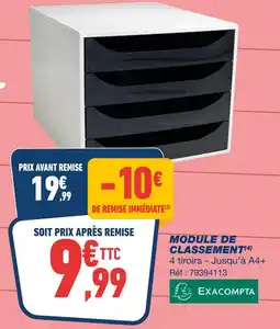 Bureau Vallée EXACOMPTA Module de classement offre
