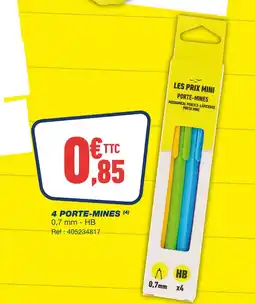 Bureau Vallée 4 porte-mines offre