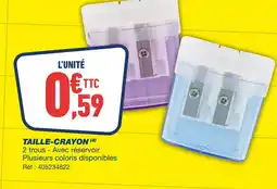 Bureau Vallée Taille-crayon offre